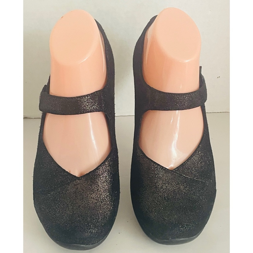 Dankso Black Metallic Mary Jane Comfort Flats - Women's Shoes Size EU 39 8.5-9M